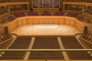 愛知県芸術劇場コンサートホール3階席の見え方（正面）